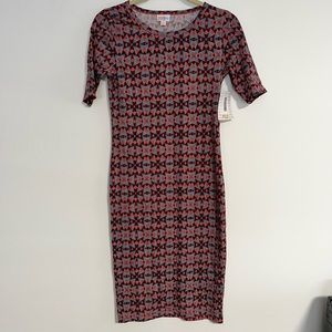 LuLaRoe Julia Bodycon Dress size XS NWT